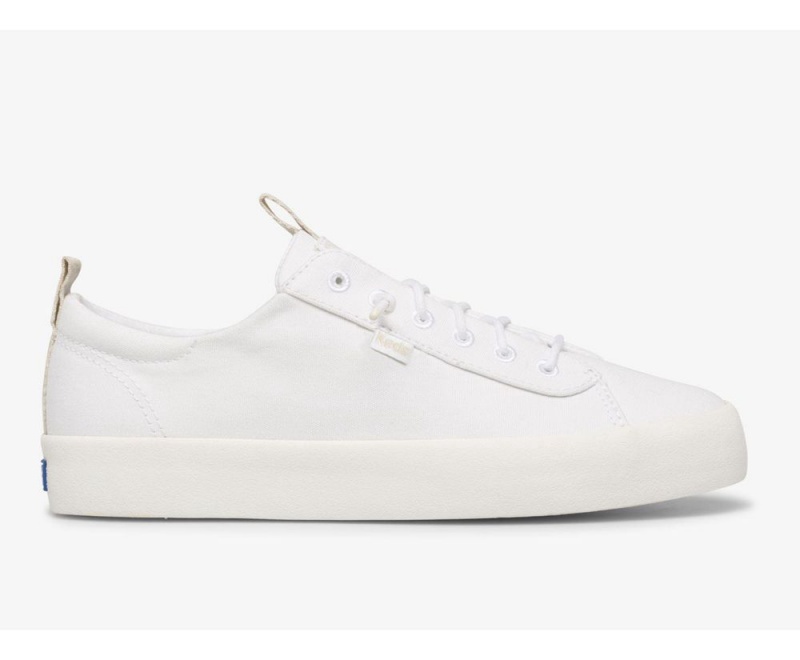 Keds x Organic Cotton Kickback White | 1750-CELUT