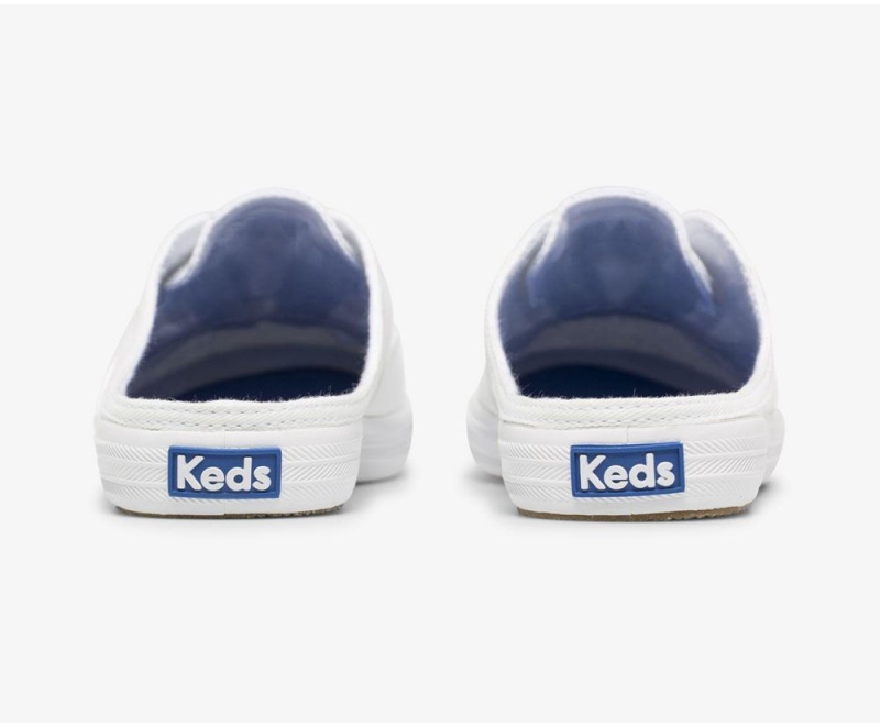 Keds x Organic Cotton Moxie Mule White | 0412-BUOHP