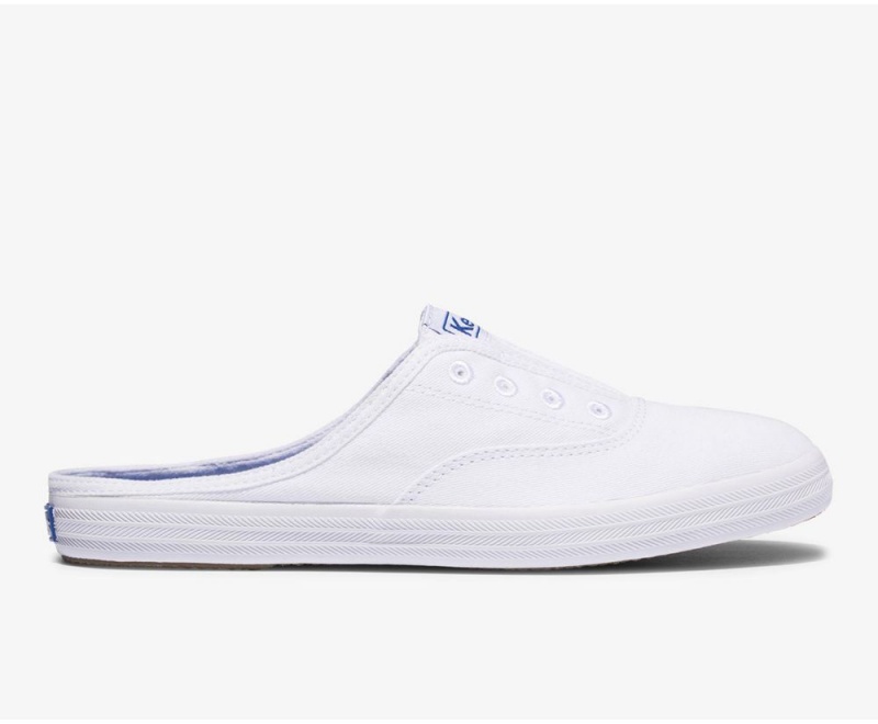 Keds x Organic Cotton Moxie Mule White | 0412-BUOHP