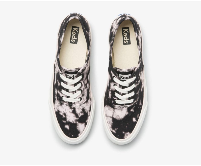 Keds x Organic Cotton Surfer Tie Dye Black / Purple | 8312-WYTFK