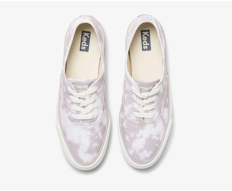 Keds x Organic Cotton Surfer Tie Dye Purple | 7698-SORNT