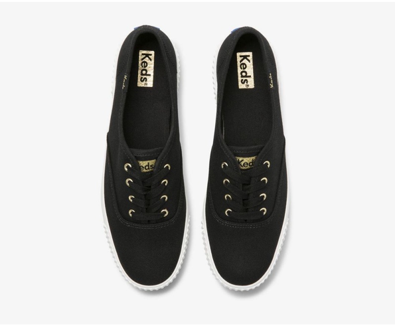 Keds x Organic Cotton Triple AMP Black | 1704-PKBQL