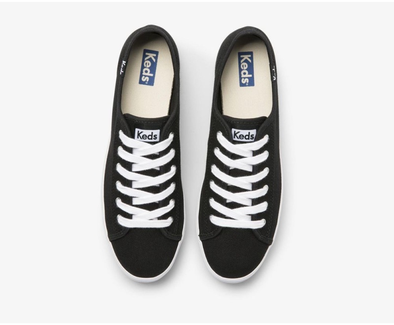 Keds x Organic Cotton Triple Kick Black | 1648-SMLDO