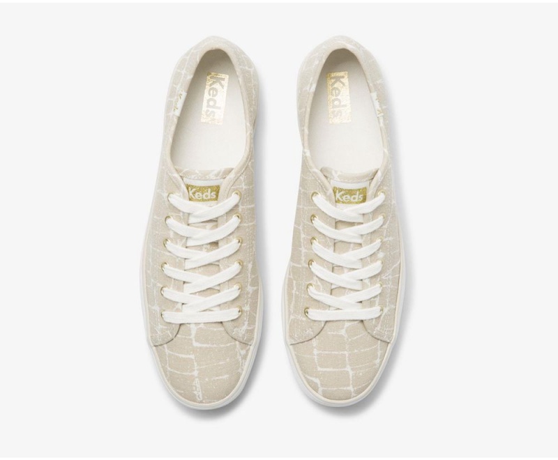 Keds x Organic Cotton Triple Kick Croc Grey | 6259-ESQDT