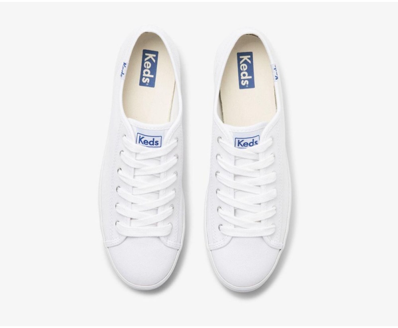 Keds x Organic Cotton Triple Kick White | 5342-GIVJN