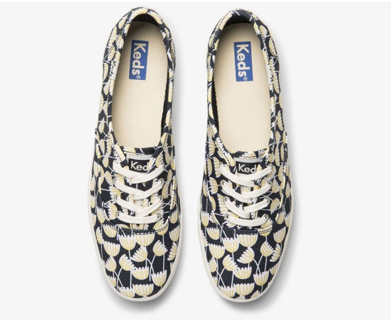 Keds x Organic Cotton Washable Champion Floral Navy / Multicolor | 6109-UIOQK