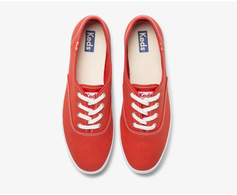 Keds x Organic Cotton Washable Champion Red | 3285-MJNOQ