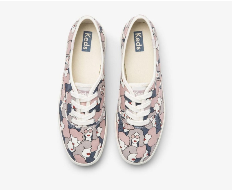 Keds x Organic Cotton Washable Champion Purple / Multicolor | 4130-IUMSQ