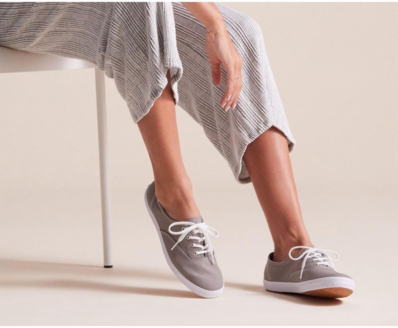 Keds x Organic Cotton Washable Champion Grey | 8607-UCHNV