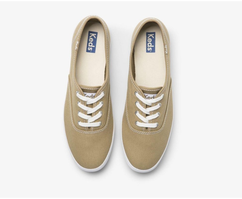 Keds x Organic Cotton Washable Champion Brown | 2735-AOHQR