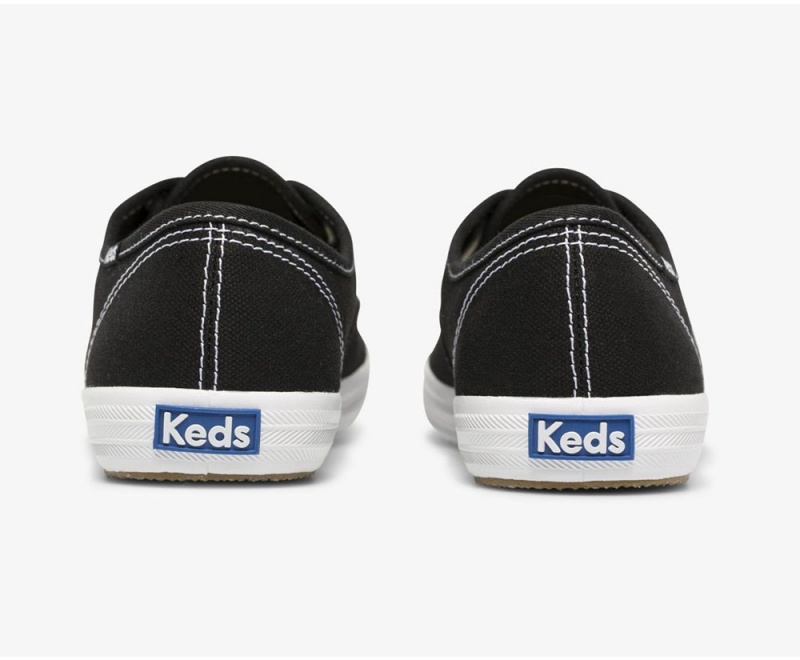 Keds x Organic Cotton Washable Champion Black / White | 5682-KYOAL