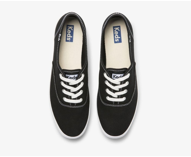 Keds x Organic Cotton Washable Champion Black / White | 5682-KYOAL