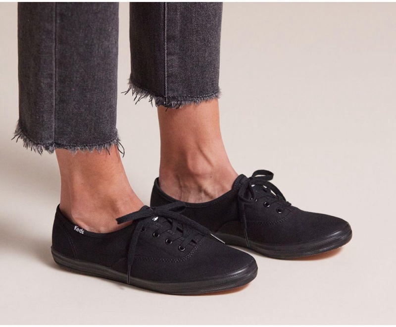 Keds x Organic Cotton Washable Champion Black | 3582-EIGHZ