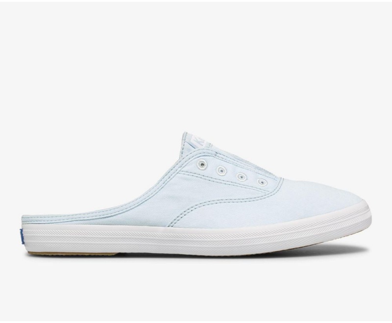 Keds x Organic Cotton Washable Moxie Mule Blue | 0215-GDUPT