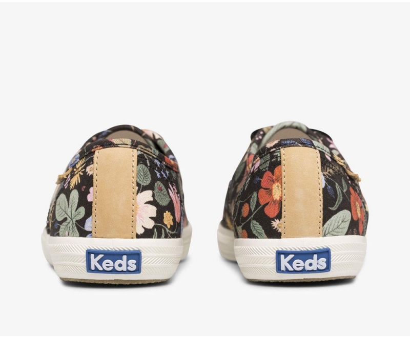 Keds x Rifle Paper Co. Champion Strawberry Fields Black / Multicolor | 0985-SVCAM