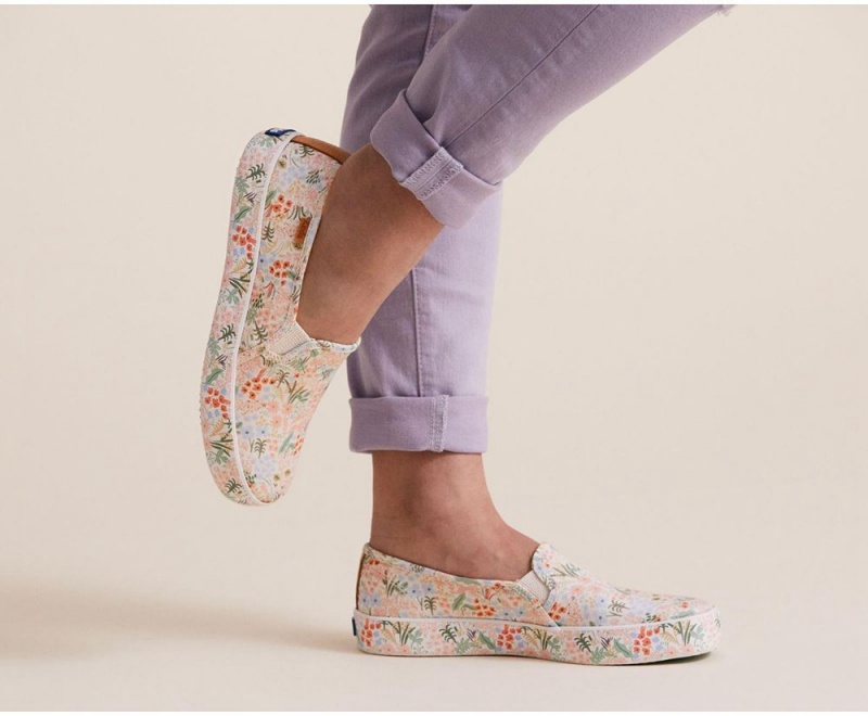 Keds x Rifle Paper Co. Double Decker Meadow White / Multicolor | 9801-QAZIY