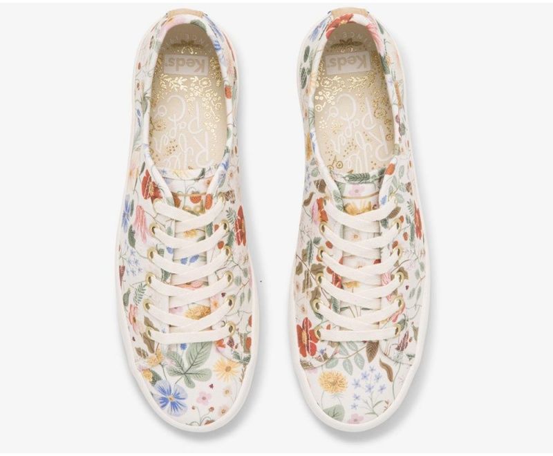 Keds x Rifle Paper Co. Kickstart TRX Strawberry Fields White / Multicolor | 2895-VTSGP