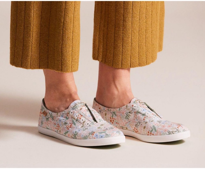 Keds x Rifle Paper Co. Washable Chillax Meadow White / Multicolor | 2806-PYGNC