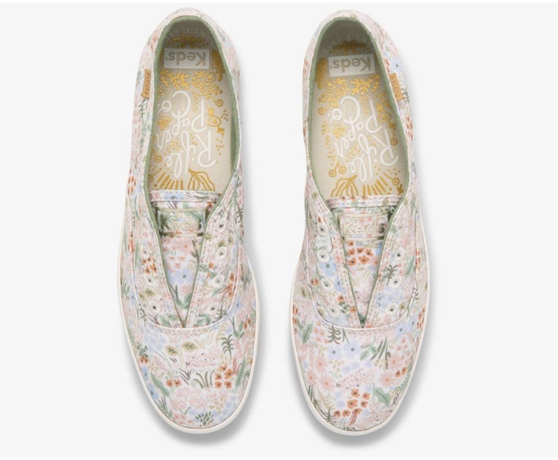 Keds x Rifle Paper Co. Washable Chillax Meadow White / Multicolor | 2806-PYGNC